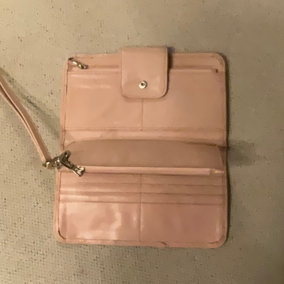 Pale Pink Leather Rudsak Wristlet - Picture 3 of 6